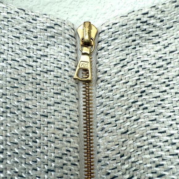 THE FOLD Eaton Tweed Dress Gray Wool Blend Midi Peplum US 2 Kate Middleton EUC - Picture 8 of 12